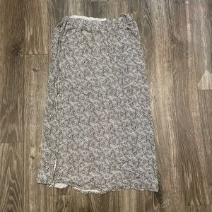 Leopard Print Mid Length Tie Up Skirt